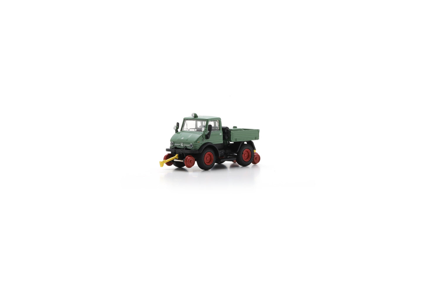 【2025年9月以降発売予定】 Schuco 87U00019 1/87 Unimog U406 Railroad-Version