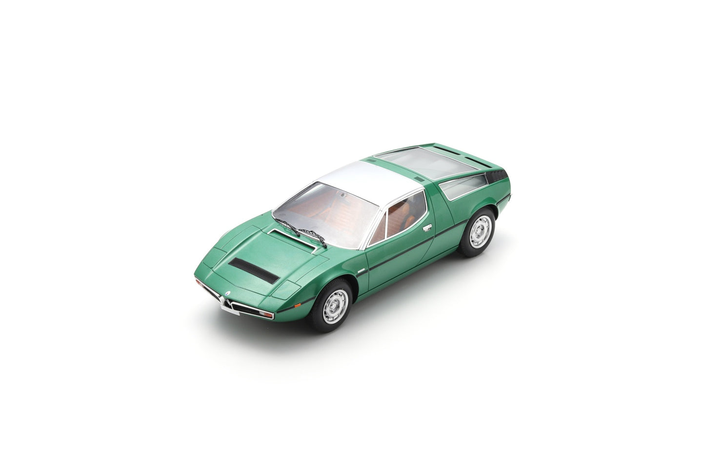 【2025年12月以降発売予定】 Schuco 18U00088 1/18 Maserati Bora 1971 - Light Metallic Green