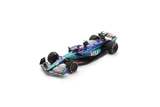 Spark S9548 1/43 Visa Cash App RB F1 Team VCARB 01 No.22 Visa Cash App RB F1 Team 9th Las Vegas GP 2024 Yuki Tsunoda