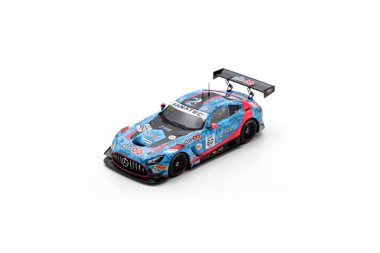 Spark SB817 1/43 Mercedes-AMG GT3 EVO No.60 2 Seas Motorsport 24H Spa 2024 F. Bird – I. Al Khalifa – M. Kodric – L. Williamson