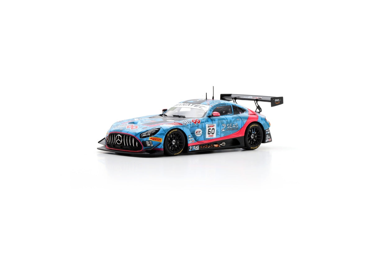Spark SB817 1/43 Mercedes-AMG GT3 EVO No.60 2 Seas Motorsport 24H Spa 2024 F. Bird – I. Al Khalifa – M. Kodric – L. Williamson