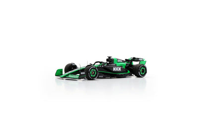 Spark S9549 1/43 Stake F1 Team Kick Sauber C44 No.77 Stake F1 Team Kick Sauber Abu Dhabi GP 2024  Valtteri Bottas  "Last Race"