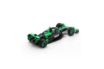 Spark S9549 1/43 Stake F1 Team Kick Sauber C44 No.77 Stake F1 Team Kick Sauber Abu Dhabi GP 2024  Valtteri Bottas  "Last Race"