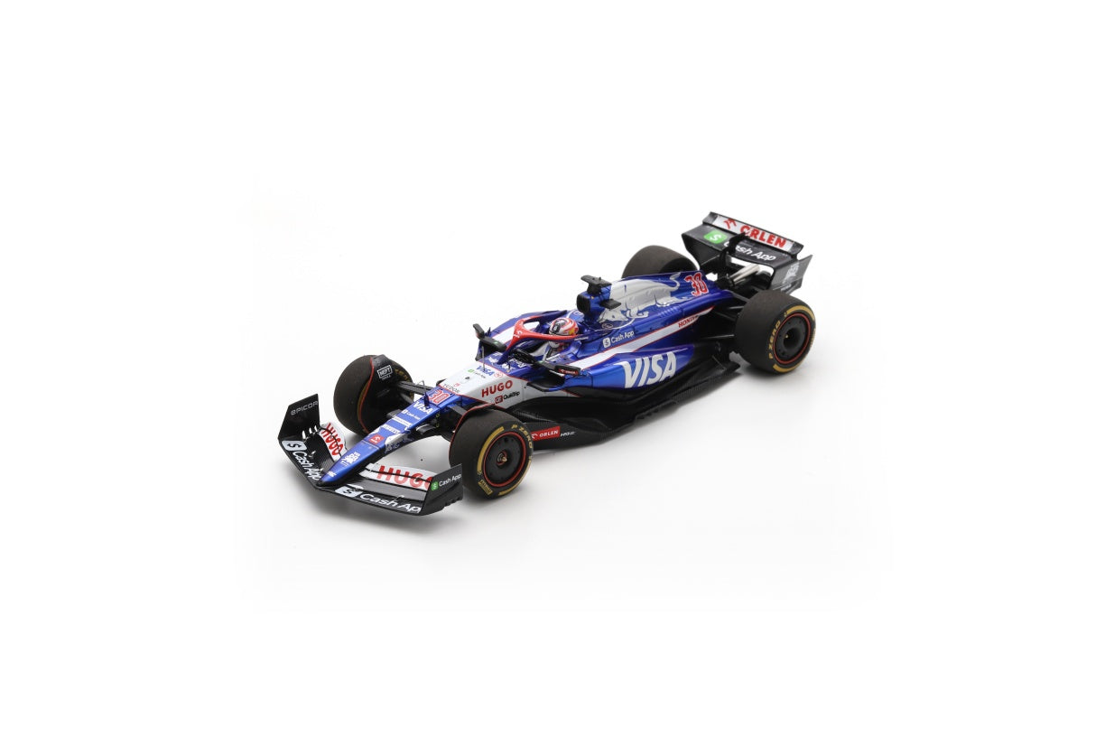 Spark S9558 1/43 Visa Cash App RB Formula One Team VCARB 01 No.30 9th US GP 2024 Liam Lawson