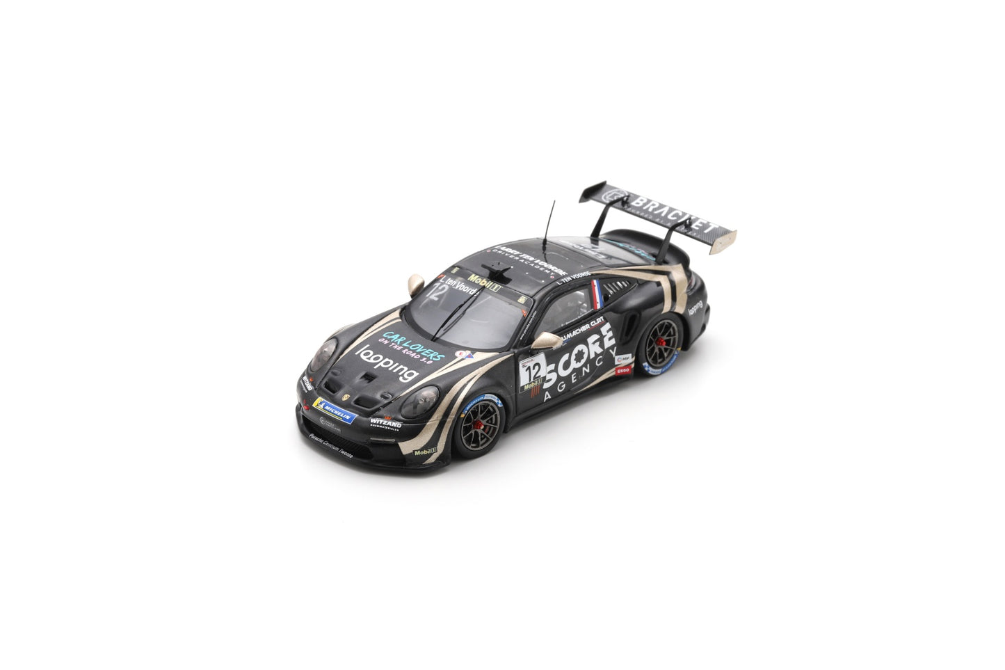 Spark S6305 1/43 Porsche 911 GT3 Cup No.12 Supercup Driver and Team Champion 2024 Larry ten Voorde
