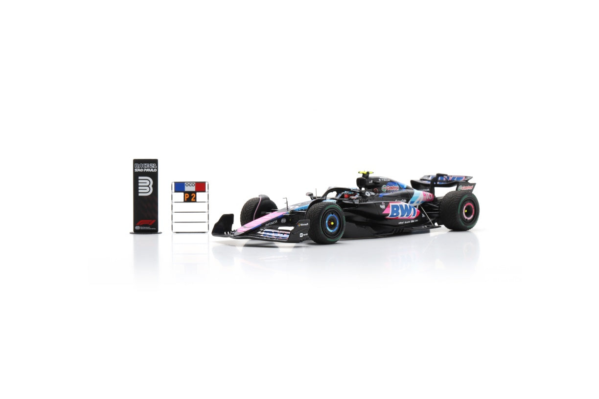 Spark S9552 1/43 BWT Alpine F1 Team A524 No.10 3nd Brazilian GP 2024 Pierre Gasly (150th GP Race)