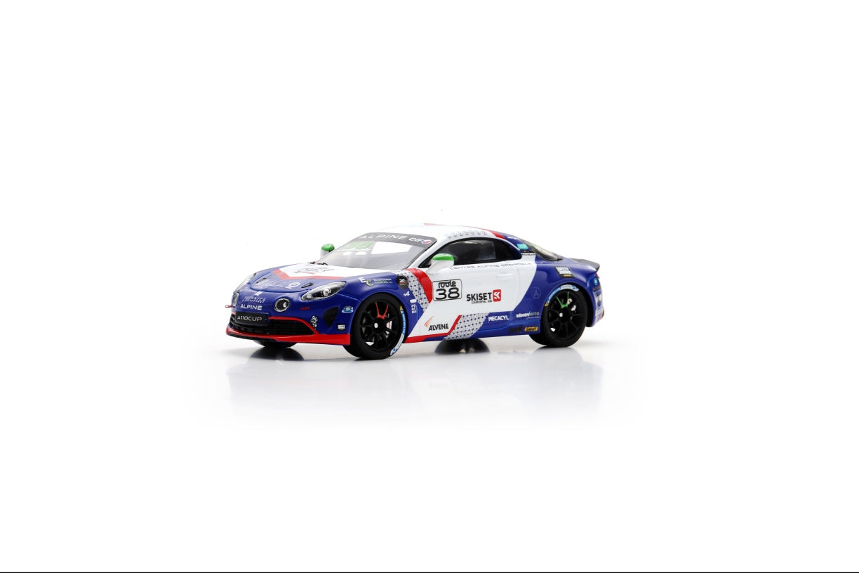 Spark SF329 1/43 Alpine A110 CUP No.38 VPS Racing Champion Alpine Elf Cup Series 2024 Charles Roussanne