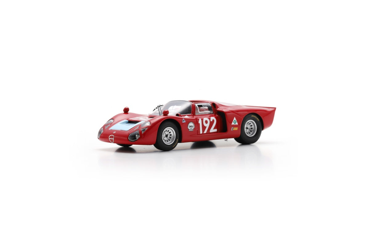 【2025年12月以降発売予定】 Spark SI034 1/43 Alfa Romeo T33-2 No.192 3rd Targa Florio 1968 L. Bianchi - M. Casoni