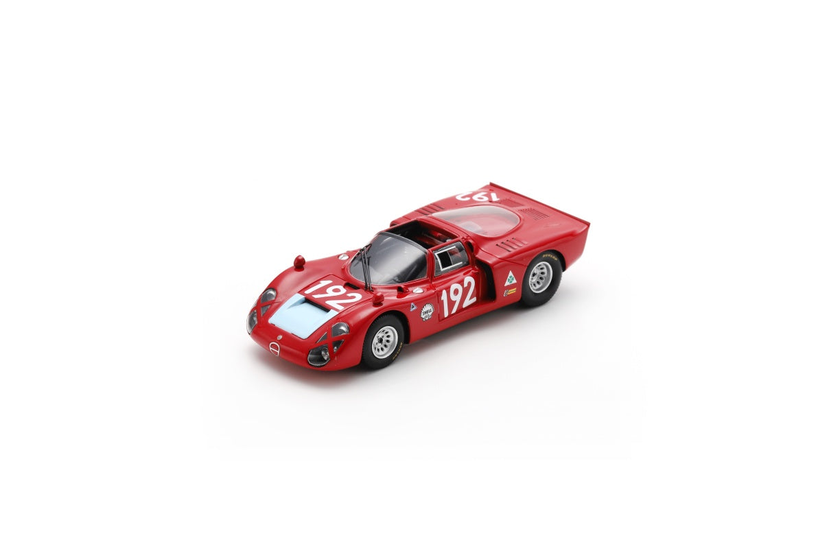 【2025年12月以降発売予定】 Spark SI034 1/43 Alfa Romeo T33-2 No.192 3rd Targa Florio 1968 L. Bianchi - M. Casoni