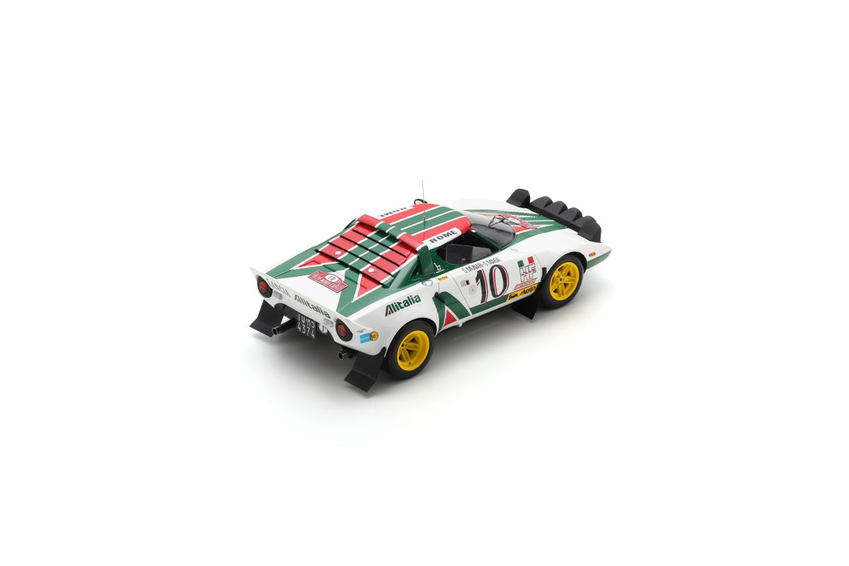 【2025年12月発売予定】 Spark 18S946 1/18 Lancia Stratos No.10 Winner Monte Carlo Rally 1976 S. Munari - S. Maiga