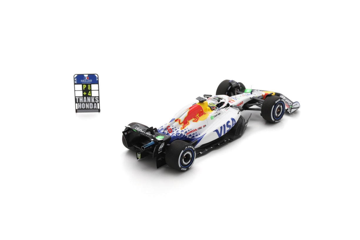 Spark S9574 1/43 Racing Bulls VCARB 02 No.6 Visa Cash App Racing 8th Japanese GP 2025Bulls Formula One Team Isack Hadjar