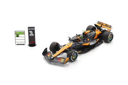 【2025年11月発売予定】 Spark 18S665 1/18 McLaren MCL38 McLaren No.4 Winner Abu Dhabi GP 2024 Lando Norris