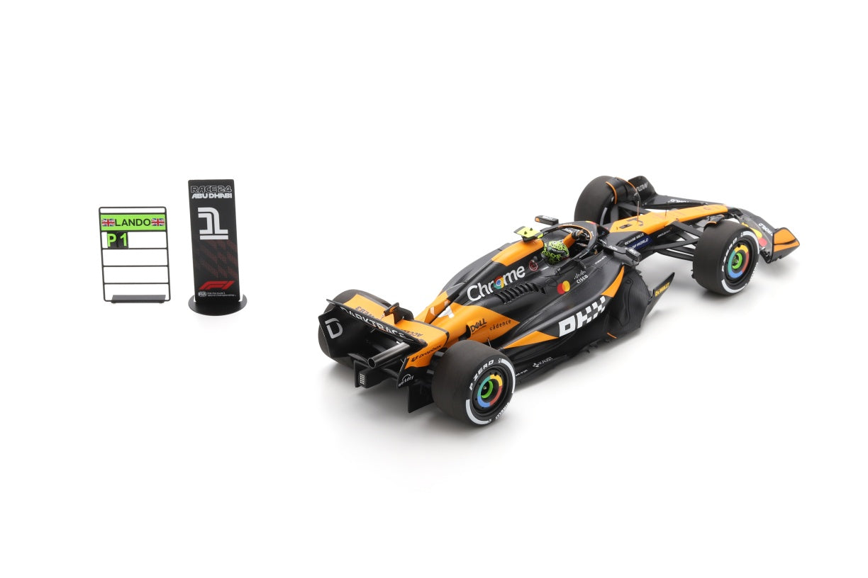 【2025年11月発売予定】 Spark 18S665 1/18 McLaren MCL38 McLaren No.4 Winner Abu Dhabi GP 2024 Lando Norris