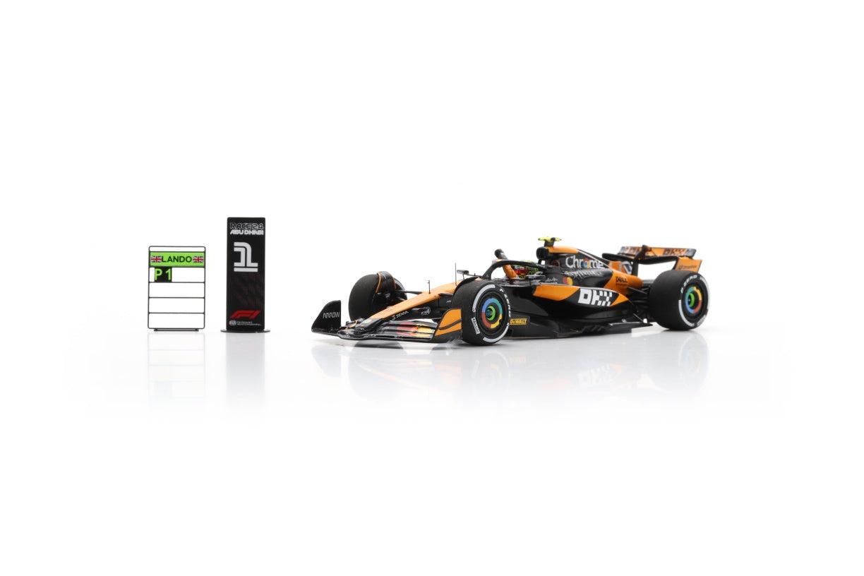 Spark S9568 1/43 McLaren MCL38 McLaren No.4 Winner Abu Dhabi GP 2024 Lando Norris