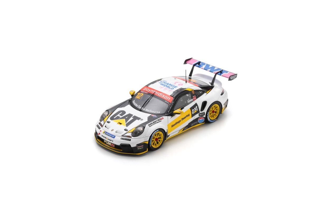 Spark AS066 1/43 Porsche 911 GT3 Cup No.12 Porsche Carrera Cup Australia Champion 2024 Harri Jones