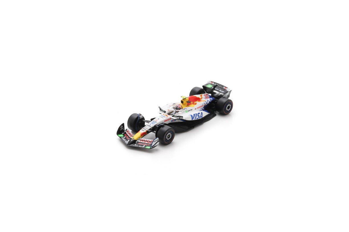 Spark Y438 1/64 Racing Bulls VCARB 02 No.30 Visa Cash App Racing Bulls Formula One Team Japanese GP 2025 Liam Lawson