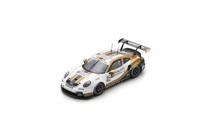 Spark UK025 1/43 Porsche 911 GT3 Cup No.42 Porsche Carrera Cup Great Britain Champion 2024 George Gamble
