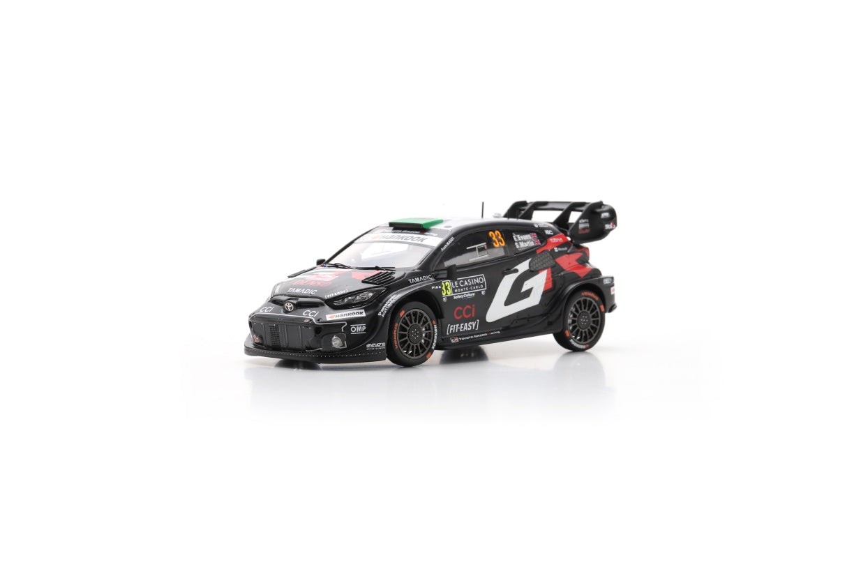 【2025年10月発売予定】 Spark S6889 1/43 TOYOTA GR Yaris Rally1 No.33 TOYOTA GAZOO Racing WRT 2nd Rally Monte Carlo 2025 E. Evans - S. Martin