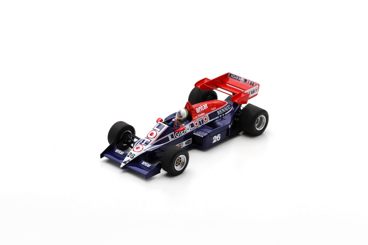 【2025年12月発売予定】 Spark S7419 1/43 Ligier JS23 No.26 German GP 1984 Andrea de Cesaris