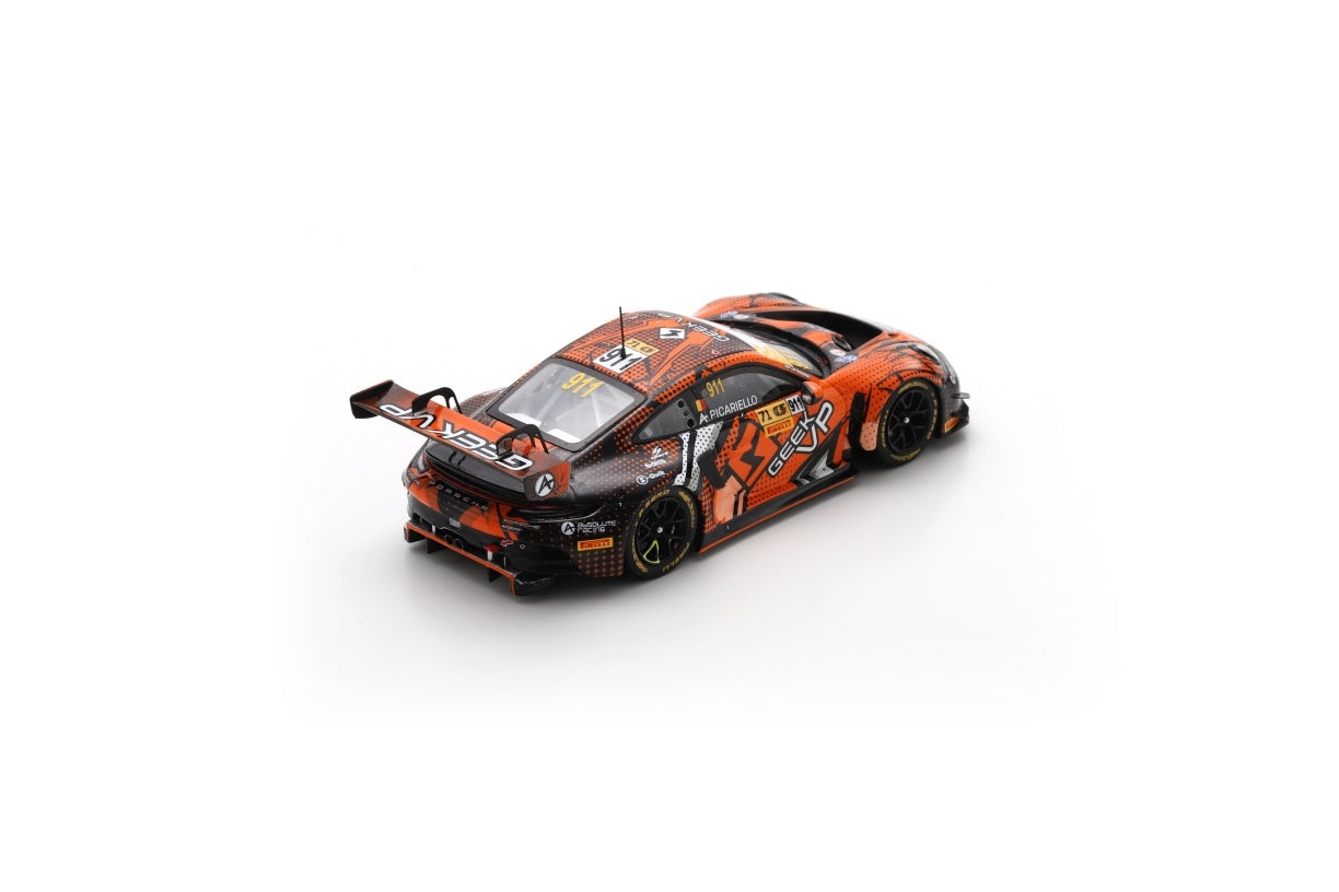 Spark SA291 1/43 Porsche 911 GT3 R (992) No.911 Absolute Racing 4th FIA GT World Cup Macau 2024 Alessio Picariello