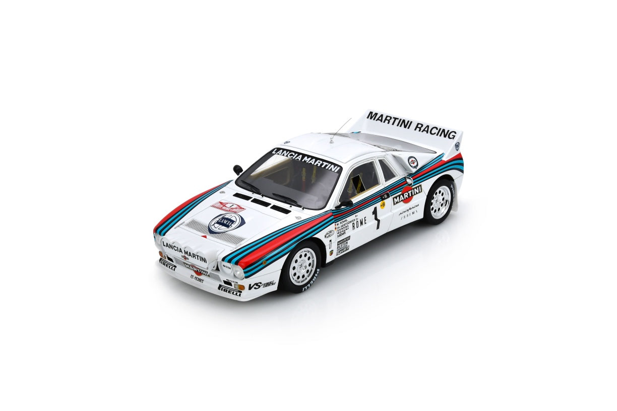 【2026年3月発売予定】  Spark  18S1043  1/18  Lancia 037 Rally No.1 Winner Monte Carlo Rally 1983 W. Röhrl - C. Geistdörfer