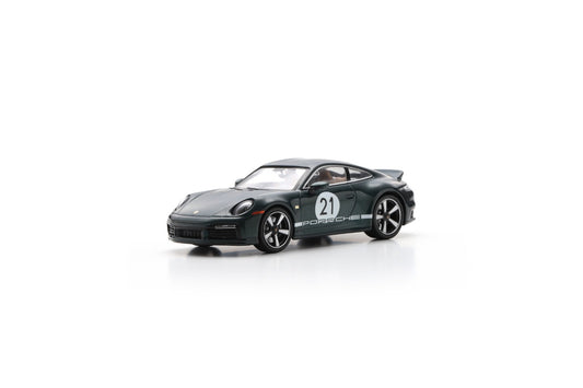 【2025年12月以降発売予定】 Schuco 43U00004 1/43 Porsche 911 Sport Classic (992) - Porsche Racing Green metallic with heritage package - 2022