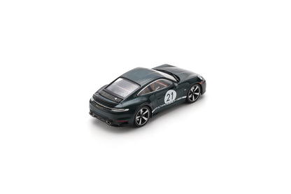 【2025年12月以降発売予定】 Schuco 43U00004 1/43 Porsche 911 Sport Classic (992) - Porsche Racing Green metallic with heritage package - 2022