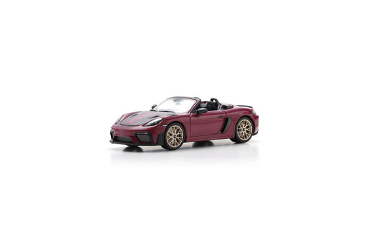 【2026年1月以降発売予定】 Schuco 43U00011 1/43 Porsche 718 Spyder RS ruby-star with Weissach Package - 2023