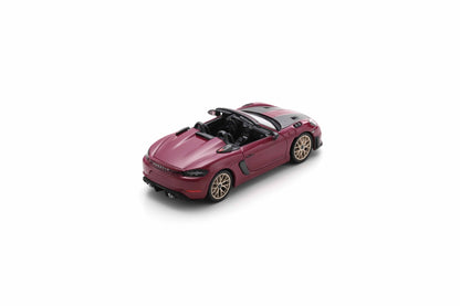 【2026年1月以降発売予定】 Schuco 43U00011 1/43 Porsche 718 Spyder RS ruby-star with Weissach Package - 2023