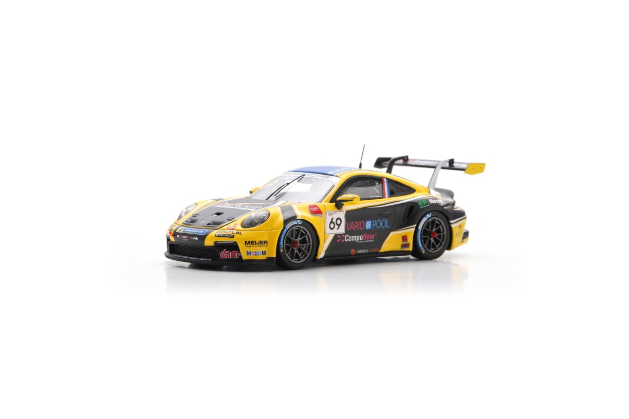 Spark S6340 1/43 Porsche 911 GT3 Cup No.69 Porsche Carrera Cup Benelux Champion 2025 Jaap van Lagen