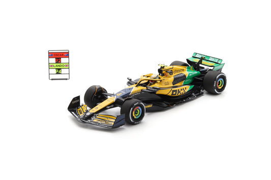 【2026年1月発売予定】 Spark 12S048 1/12 McLaren Formula 1 Team MCL38 No.4 4th Monaco GP 2024 Lando Norris