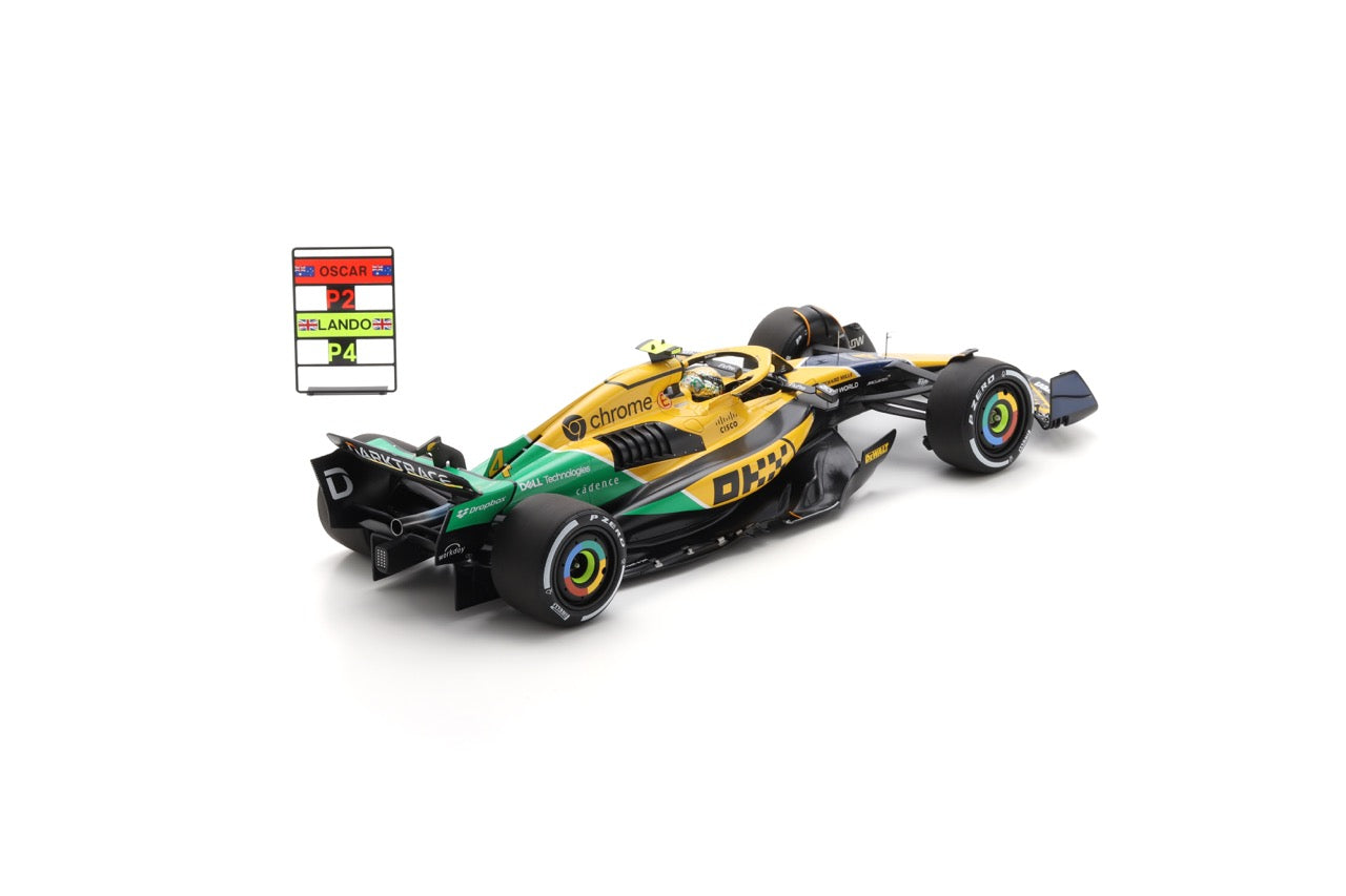 【2026年1月発売予定】 Spark 12S048 1/12 McLaren Formula 1 Team MCL38 No.4 4th Monaco GP 2024 Lando Norris
