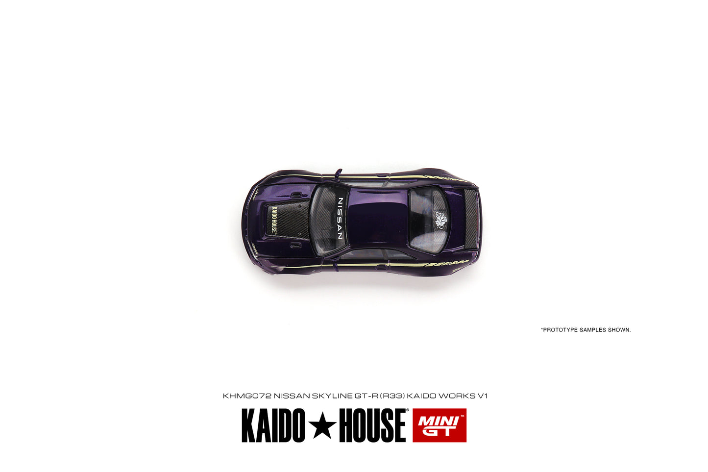MINI GT KHMG072 1/64 Nissan スカイライン GT-R R33 Kaido Works V1 (右ハンドル)