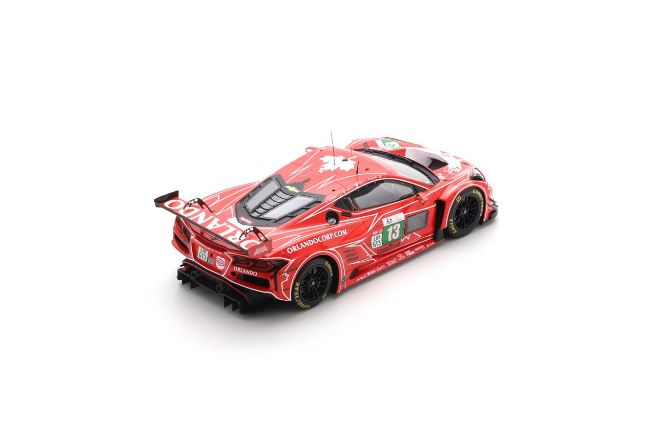 Spark  18S1071  1/18  Corvette Z06 LMGT3.R No.13 AWA RACING Le Mans 24H 2025 O. Fidani - L. Kern - M. Bell