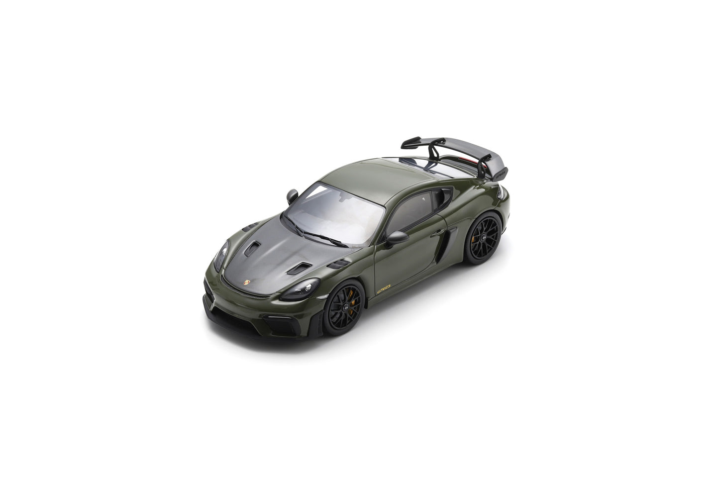 【2026年5月以降発売予定】 Spark 18S1089 1/18 Porsche 718 Cayman GT4 RS - Nato Olive with Weissach Package - 2023