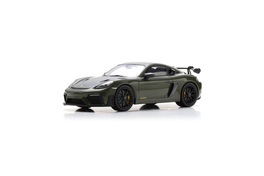 【2026年5月以降発売予定】 Spark 18S1089 1/18 Porsche 718 Cayman GT4 RS - Nato Olive with Weissach Package - 2023