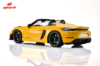 Spark 18S1091 1/18 Porsche 718 Spyder RS - Speed Yellow - 2023