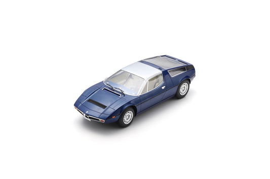 【2026年6月発売予定】  Spark  18S1227  1/18  Maserati Bora 1971 - Dark Blue