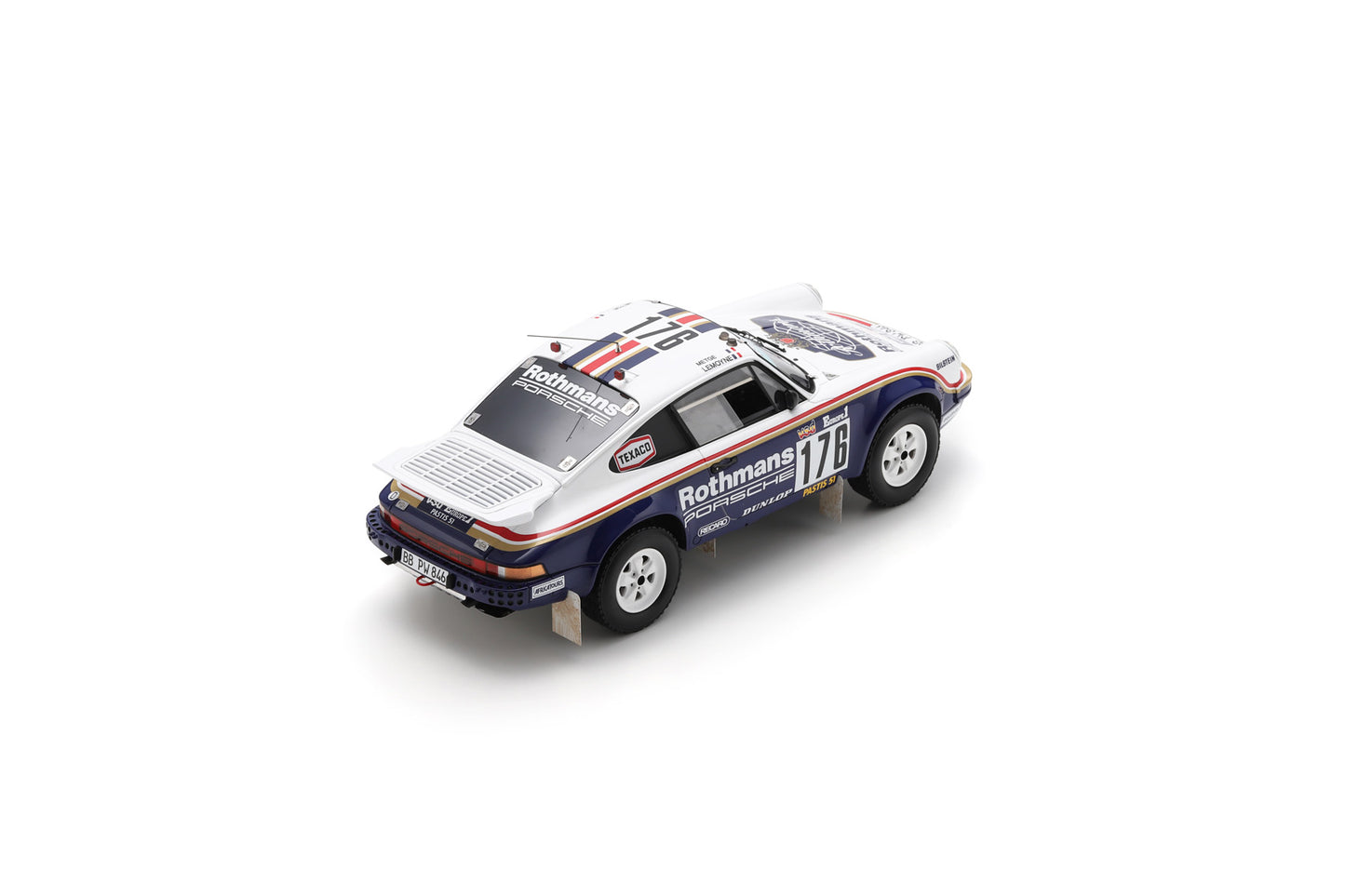 【2025年2月発売予定】  Spark  18S318  1/18  Porsche 911 Carrera 3.2 4x4 (953) No.176 Winner Paris-Dakar Rally 1984  R. Megte - D. Lemoyne