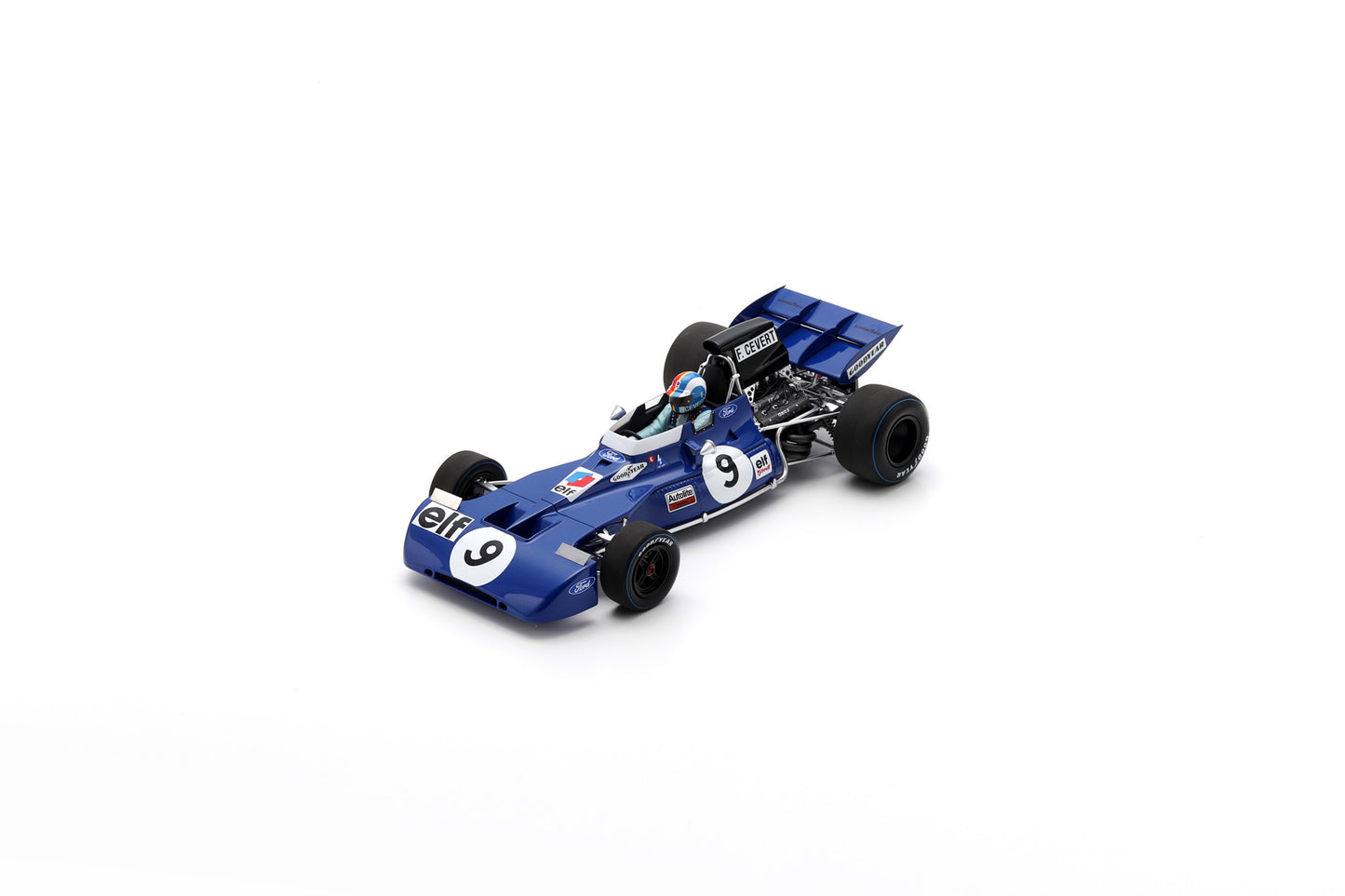 【2025年1月発売予定】  Spark  18S358  1/18  Tyrrell 002 No.9 Winner US GP 1971 Francois Cevert