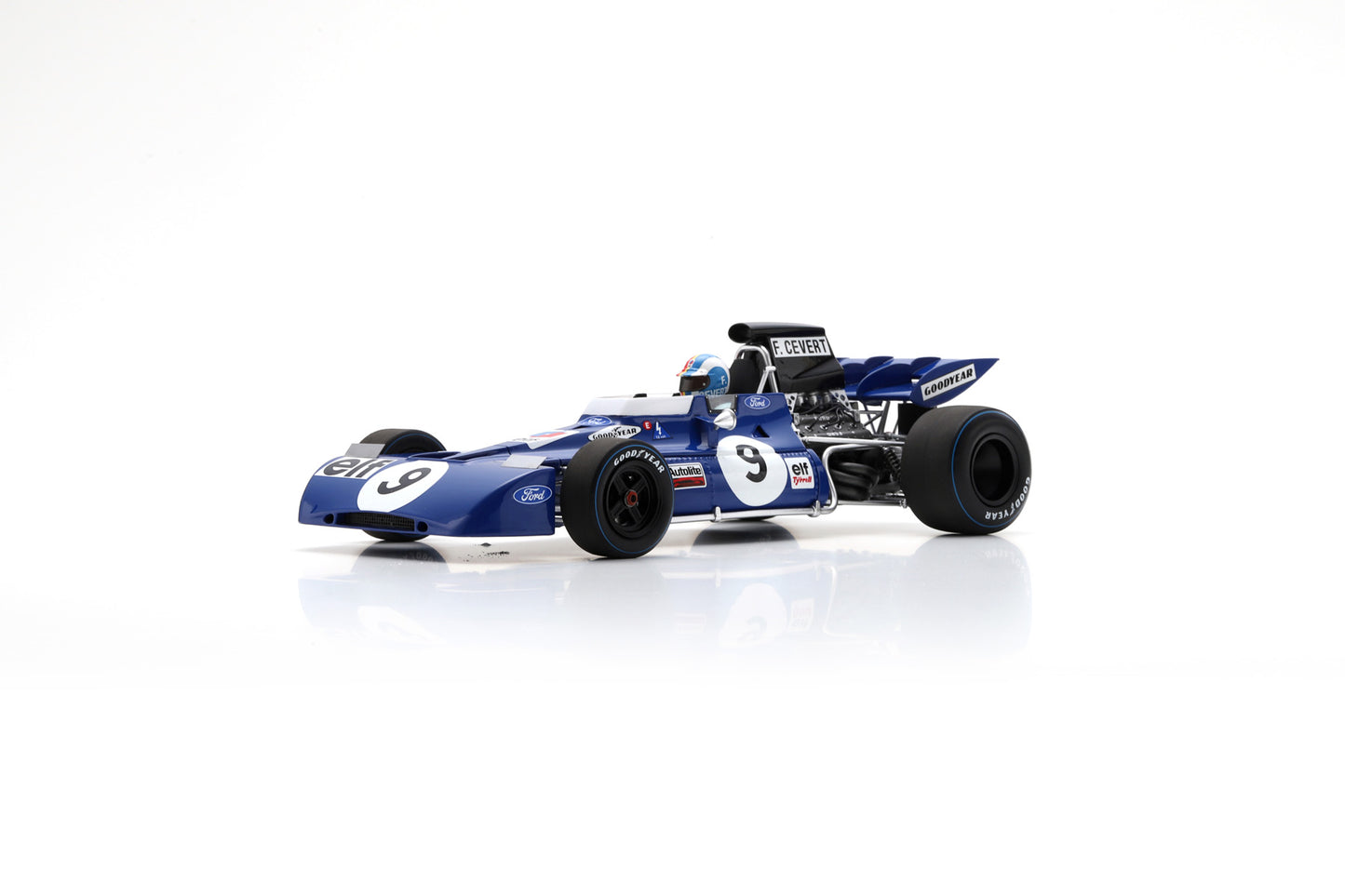 【2025年1月発売予定】  Spark  18S358  1/18  Tyrrell 002 No.9 Winner US GP 1971 Francois Cevert