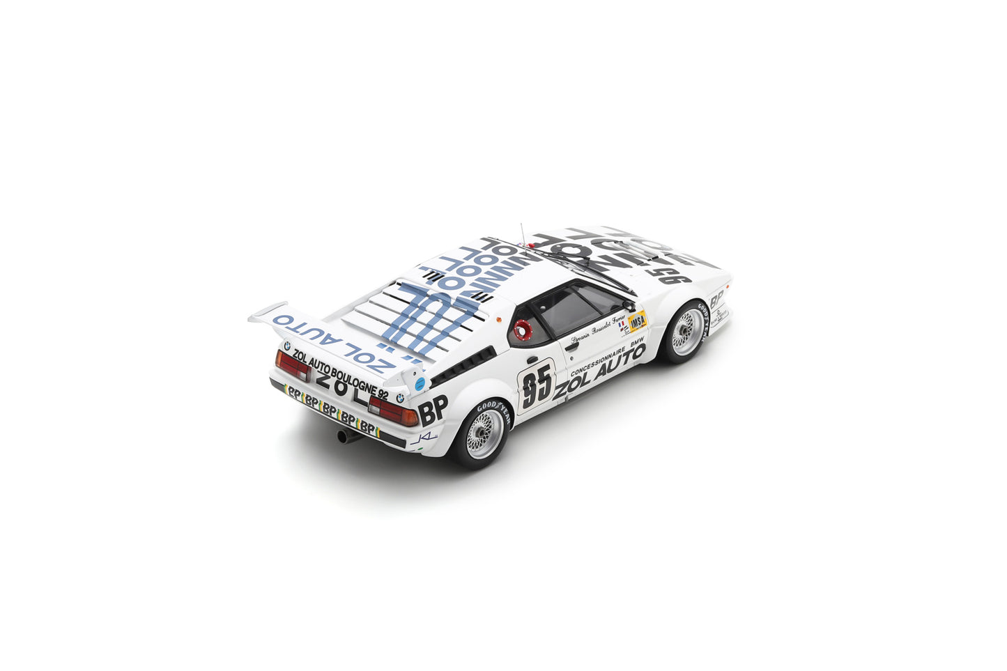 【2025年2月発売予定】  Spark  18S374  1/18  BMW M1 No.95 Le Mans 24H 1980 F. Servanin - L. Ferrier - P-F. Rousselot