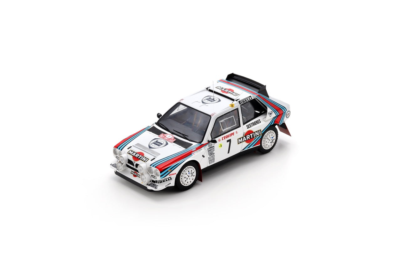 【発売中止】  Spark  18S537  1/18  Lancia Delta S4 No.7 1st Rally Monte Carlo 1986H. Toivonen – S. Cresto