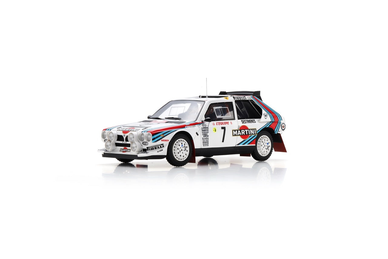 【発売中止】  Spark  18S537  1/18  Lancia Delta S4 No.7 1st Rally Monte Carlo 1986H. Toivonen – S. Cresto