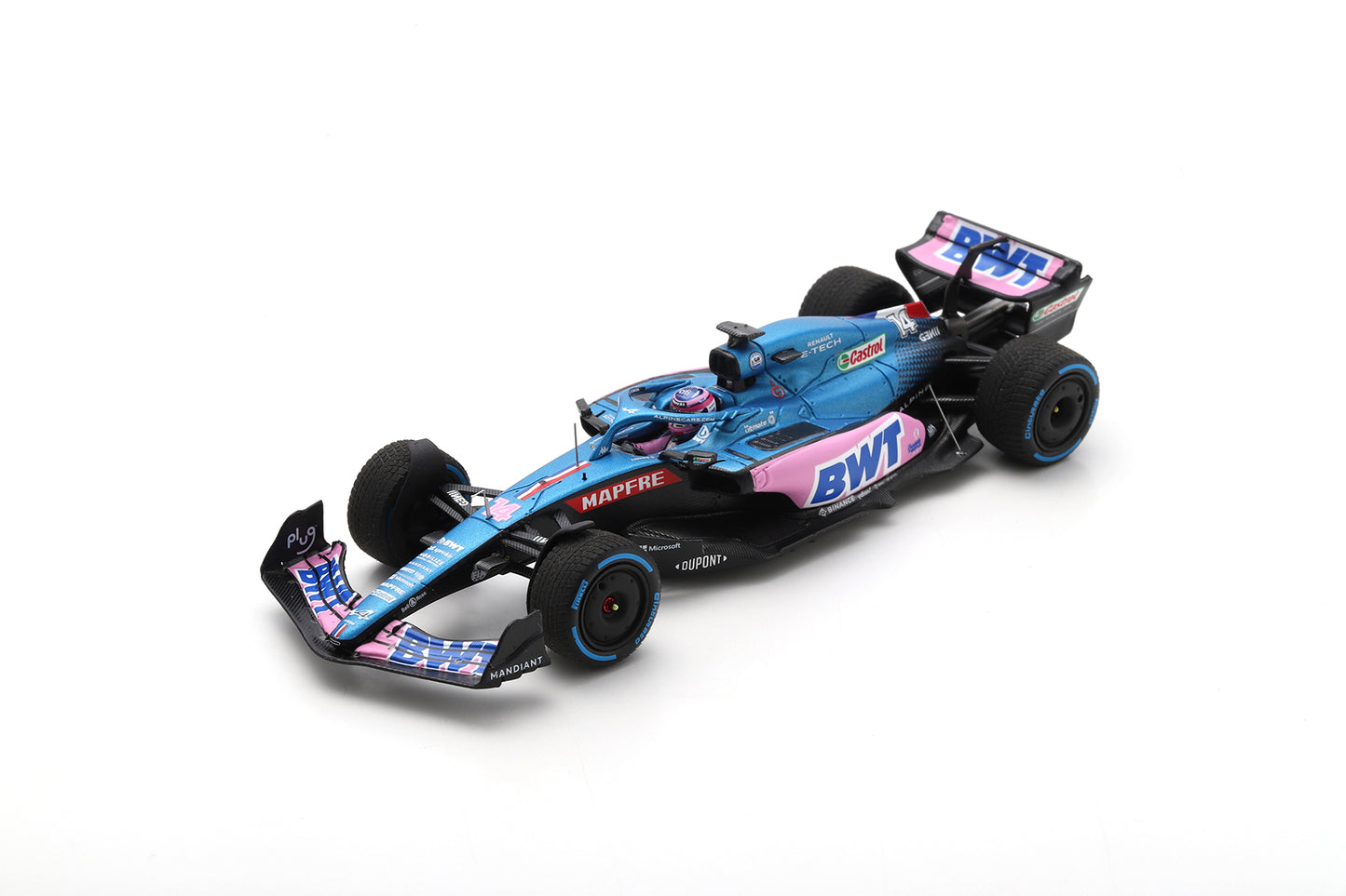 Spark 18S750 1/18 Alpine A522 No.14 BWT Alpine F1 Team7th Monaco GP 2022Fernando Alonso