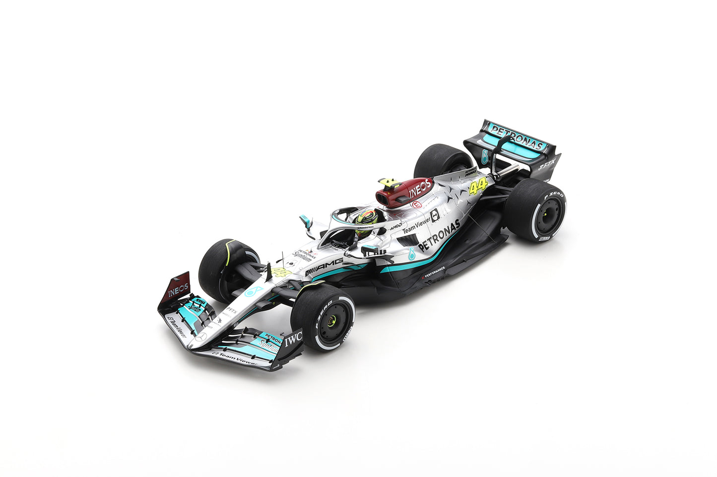 Spark 18S769 1/18 Mercedes-AMG Petronas F1 W13 E Performance No.44 Mercedes-AMG  Petronas F1 Team 2nd French GP 2022 - 300th GP   Lewis Hamilton