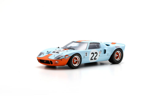 【2025年2月発売予定】  Spark  18SE69  1/18  Ford GT40 No.22 Winner 12H Sebring 1969 J. Ickx – J. Oliver