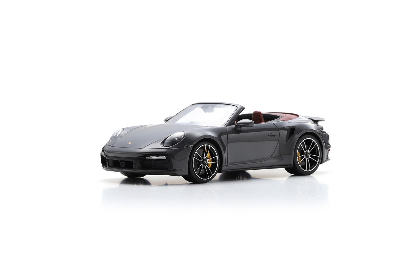 【2025年4月以降発売予定】 Schuco 18U00143 1/18 Porsche 992 Turbo S Cabriolet 2022 Agate Grey