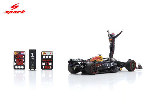 Spark S9666 1/43 Red Bull Racing RB21 No.1 Oracle Red Bull Racing Winner US GP 2025 Max Verstappen