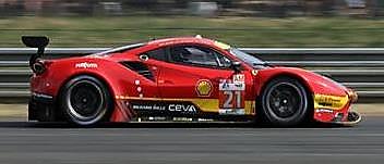 【2024年6月発売予定】 Looksmart LSLM163 1/43 Ferrari 488 GTE EVO No.21 AF CORSE 24H Le Mans 2023S. Mann - J. Piguet - U. de Pauw